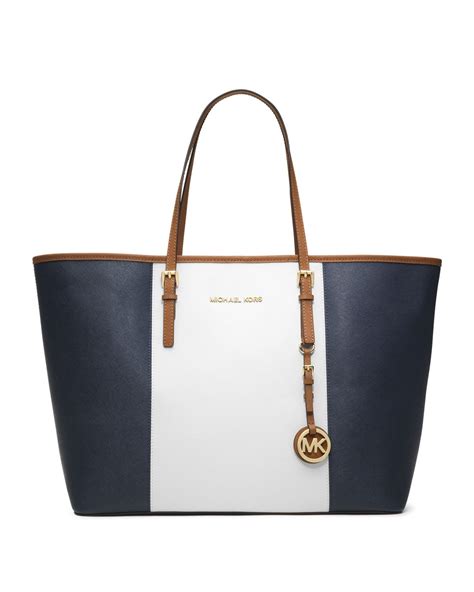 michael kors jet set travel tote blue|Michael Kors jet set luggage.